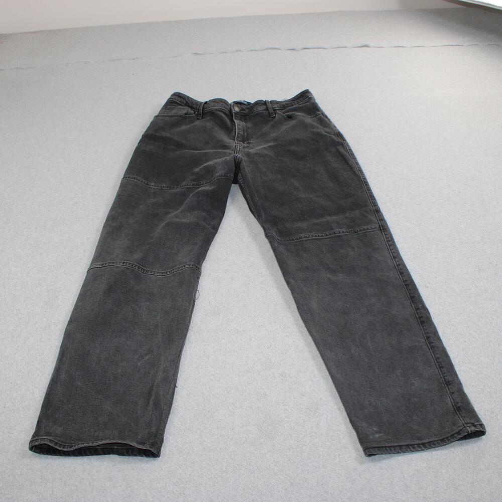 Hollister Jeans Juniors 15R Gray Ultra High-Rise Dad Straight Stretch Vtg Denim